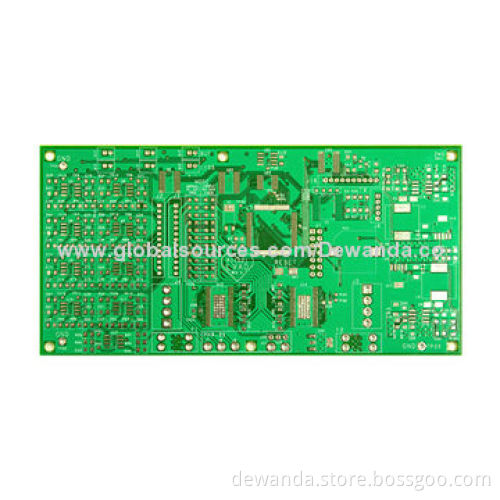 FR-4 PCB circuit with immersion gold surface treatment, for telecommunications
